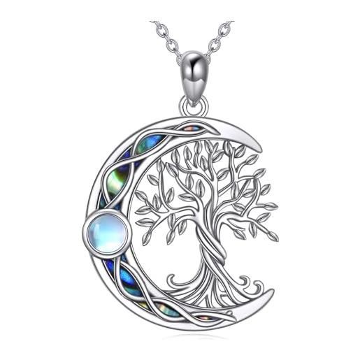 ONEFINITY Claddagh, collana in argento sterling 925, con nodo