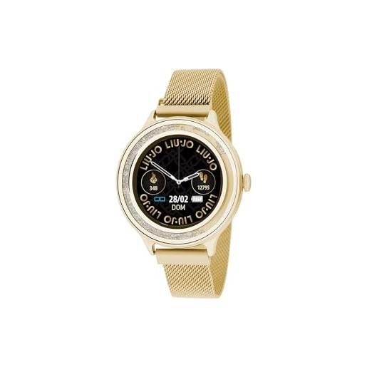 Liu jo tech swlj049 - orologio da donna in acciaio inox, 40 mm, colore: oro