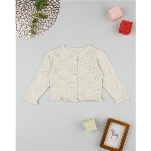 Prénatal cardigan bimba beige traforato