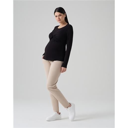 Prénatal pantaloni premaman jogger beige punto milano