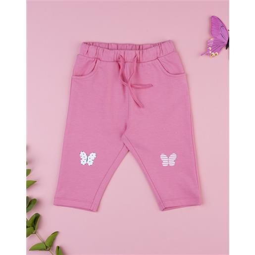 Prénatal pantalone bimba rosa stampa farfalle
