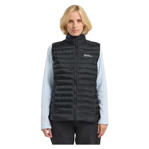 Jack Wolfskin pilvi down vest w gilet in piuma, cielo di mezzanotte, xs donna