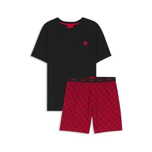 Hugo aaron_short set 10253443 01 pigiama, open red 640, l uomo