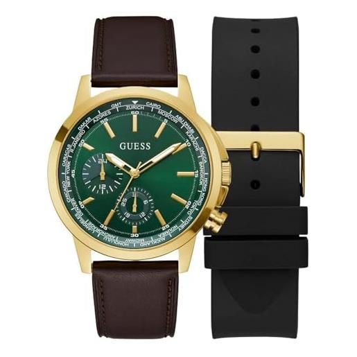 GUESS Orologio Analogico al Quarzo Uomo con Cinturino in Policarbonato GW0203G11 : GUESS
