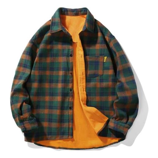 Cromoncent Camicia Uomo In Flanella A Quadri – Morbida E Confortevole, Multicolore, Taglie Dalla XS Alla 2XL
