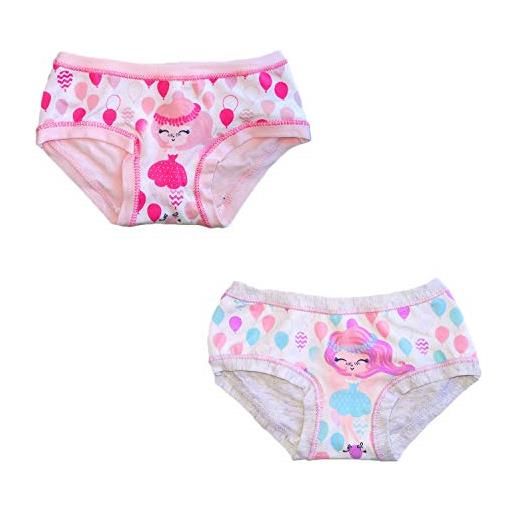 Ellepi set da 6 slip bambina in cotone con filato e colori anallergici e taglie dalla 2 anni alla 12. Art. 3841 7/8 anni