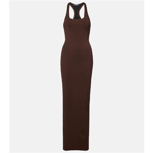 Jacquemus abito lungo in jersey