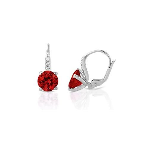 InSCINTILLE Orecchini Punto Luce A Cipollina – Argento 925 Rodiati Con Zirconi, Made In Italy, Confezione Regalo Di Lusso