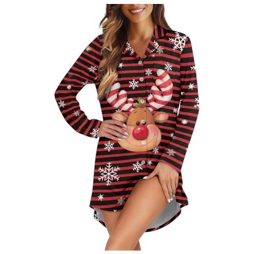Camicia da notte estiva da donna, senza schienale, scollo a V