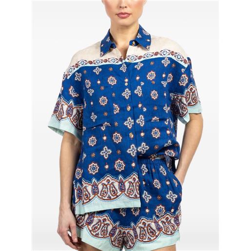 BOTEH camicia a fantasia - blu