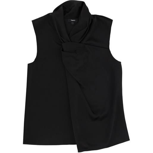 Theory top smanicato - nero