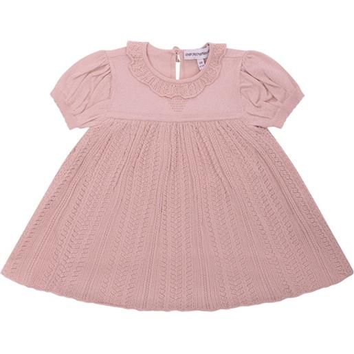 Emporio Armani Kids abito con ruches e logo - rosa