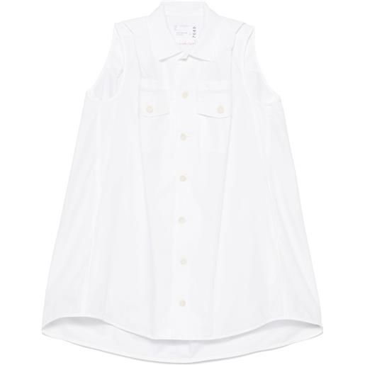 sacai camicia smanicata - bianco