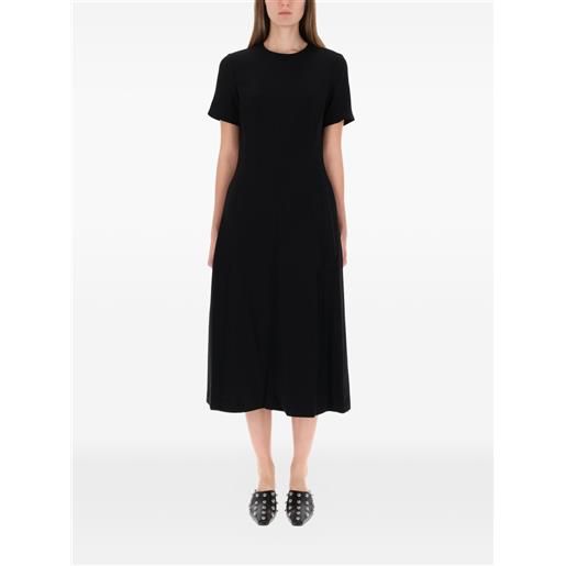 Theory abito midi svasato - nero