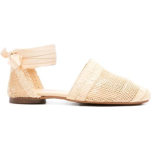Castañer espadrilles con lacci - toni neutri