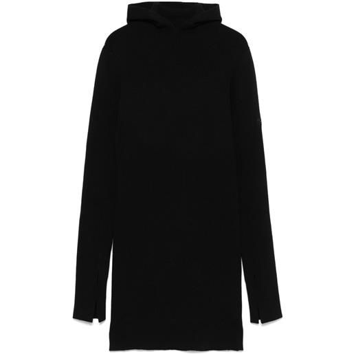 FENDI abito corto con cappuccio - nero