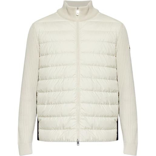 Moncler piumino a coste - toni neutri