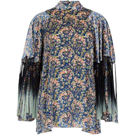 Philosophy Di Lorenzo Serafini blusa a fiori con frange