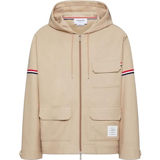 Thom Browne parka oversize - toni neutri