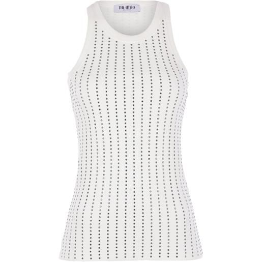 The Attico top con decorazione - bianco