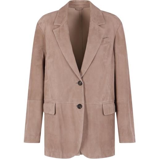 Brunello Cucinelli blazer monopetto - marrone