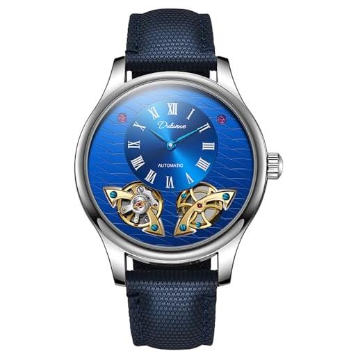JewelryWe Orologio Uomo Analogico al Polso: Orologio al Quarzo Cinturino in Pelle Numero Romano Idee Regalo
