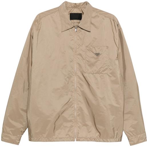 Prada giacca con zip - toni neutri