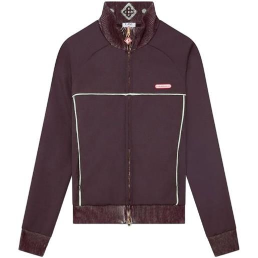 Casablanca giacca sportiva con inserti - viola