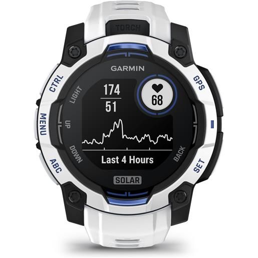 GARMIN instinct 3 45mm solar whitestone band smartwatch gps