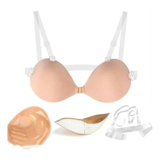 Inserti Adesivi Push Up Per Reggiseno Riutilizzabili - 95% Cotone - Sollevamento Istantaneo Invisibile Per Bikini E Top
