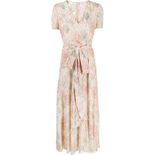 RED Valentino abito a fiori - rosa