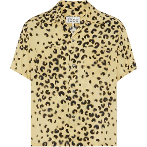 Maison Margiela camicia a maniche corte - giallo