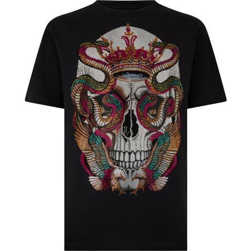 Philipp Plein t-shirt con strass - nero