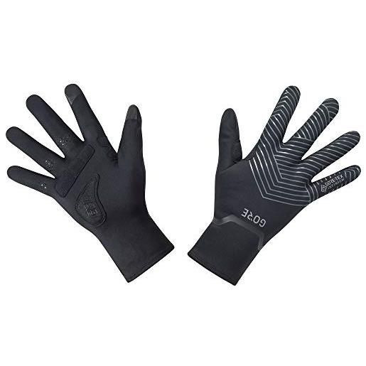 GORE WEAR c3 guanti elasticizzati gore-tex infinium, 6, nero