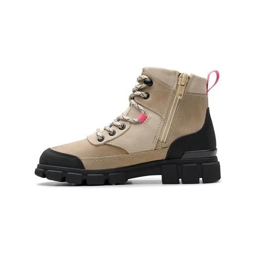 Clarks Stivali Da Neve Bambine Jumper Jump K - Calzature Invernali Comfortevoli Con Suola Leggera E Flessibile - 3