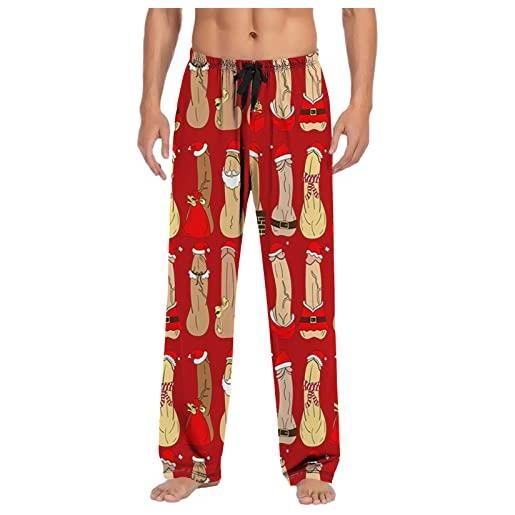 U2SKIIN Pantaloni Pigiama Uomo In Cotone Morbido – Leggeri Con Tasche, Vita Regolabile, Taglie S-2XL