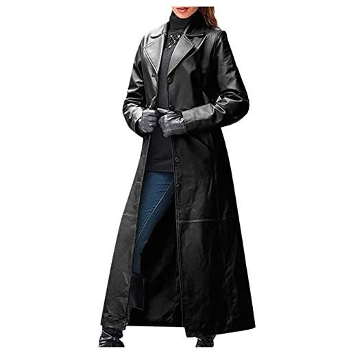 Minetom Giubbotto Bomber In Ecopelle Per Donna - Giacca Moto Con Cerniera, Maniche Lunghe E Tasche - Autunno Primavera