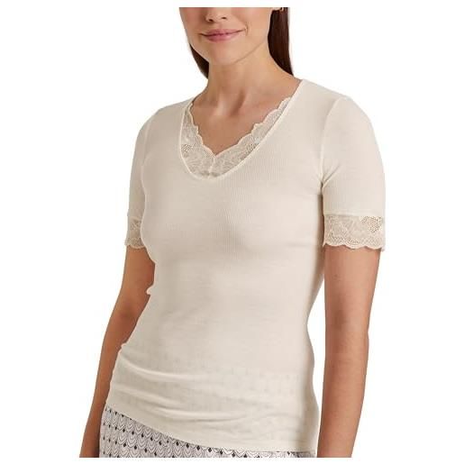 CALIDA silky wool glam t-shirt, charm cream, 42-44 donna