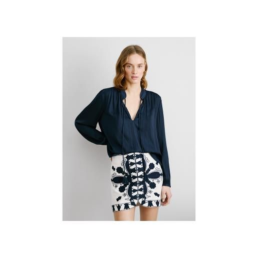 Pepe Jeans per donna. Pl305010 camicetta blu navy caeli [3229513], casual, poliestere, manica lunga