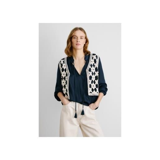 Pepe Jeans per donna. Pl702292 gilet olivia in bianco ecrù [3229975], casual, cotone