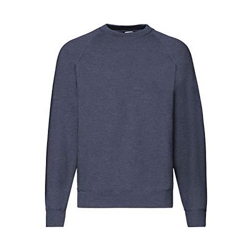 Fruit of the Loom SC260 - Maglione con maniche raglan da uomo - Bianco | Italia