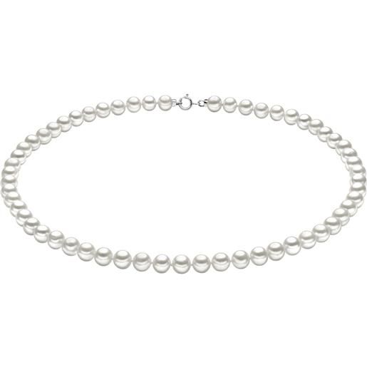 Comete collana donna comete easy basic fantasia di perle oro 18 kt codice fwq107am