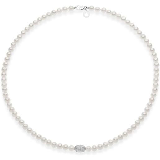 Comete collana donna comete love stories perle oro sfera diamantata codice fwq283