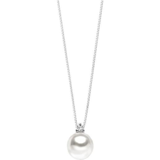 Comete collana donna comete easy basic oro diamante perla codice glp521