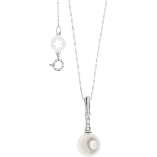 Comete collana donna comete perle d'amore oro 18 kt diamanti codice glp601