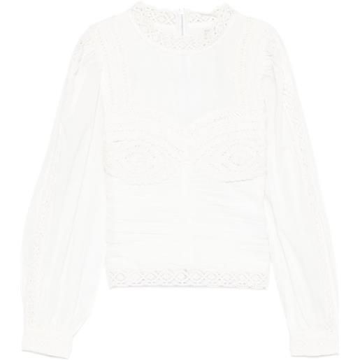 FARM Rio blusa a maniche lunghe - bianco