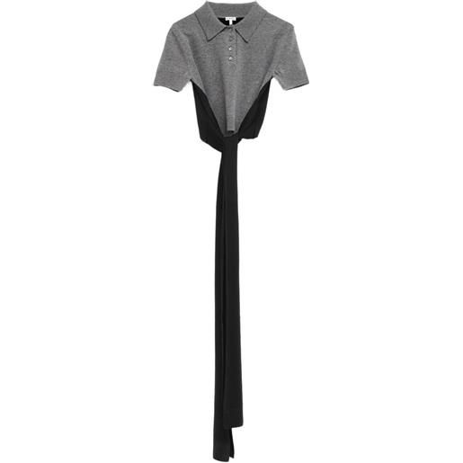 LOEWE polo in misto cashmere - grigio