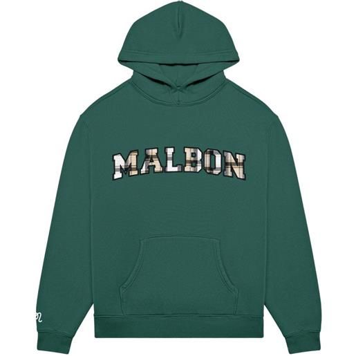 Malbon Golf felpa fresque preston con cappuccio - verde
