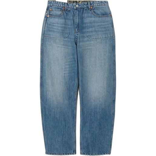 RE/DONE pantaloni con tasche applicate - blu