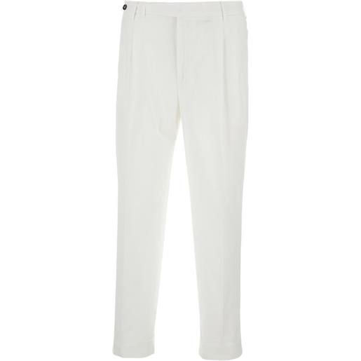 PT Torino pantaloni pliss� - bianco